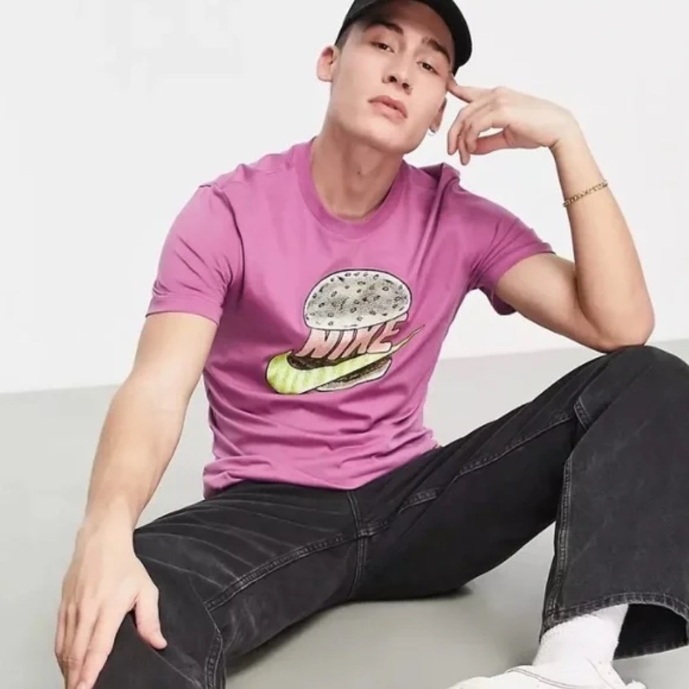 Nike Burger Graphic Tee Purple XS